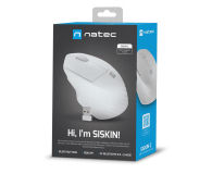NATEC SISKIN 2 1600DPI BIAŁA BLUETOOTH 5.0 + 2.4GHZ NMY-1972 - 1470235 - zdjęcie 7